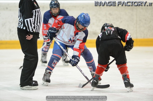 2014-10-11 Aosta-Hockey Milano Rossoblu U14 0404 Alessia Labruna